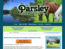 Tablet Screenshot of parsleyrealestate.com